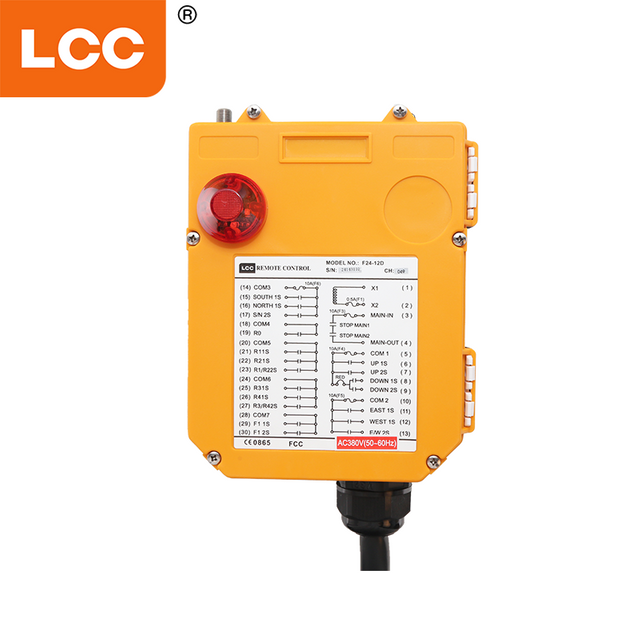 Controle remoto de rádio sem fio Crane F24-12d Transmissor e receptor RC