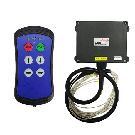 A400 4 canais de velocidade única 433MHz Controle remoto de rádio industrial para guindaste