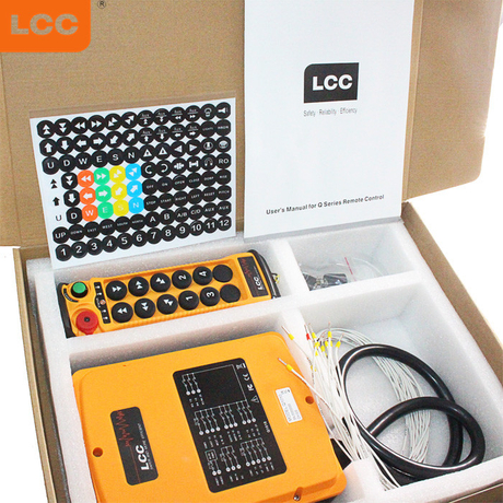 Q1010 LCC 10 Button Etapa dupla UHF Rádio sem fio Industrial Crane Controle remoto
