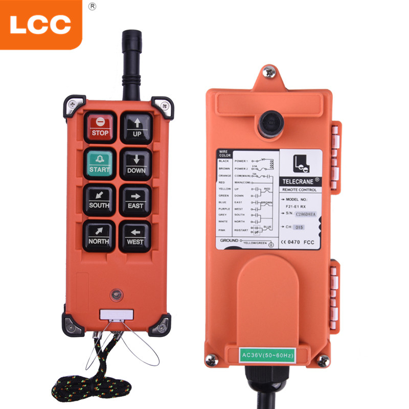 F21-E1B IP65 6 Chaves Industrial sem fio Industrial sem fio Controle remoto sem fio 