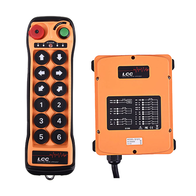 Q1200 Telecontrol Up, transmissor e receptor, controle remoto industrial para guindaste