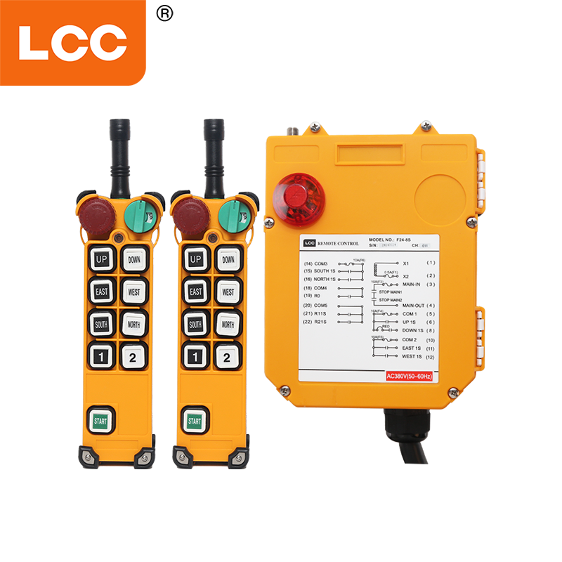 F24-10S Industrial 10 Button Button Digital Wireless Crane Remote Control Switch