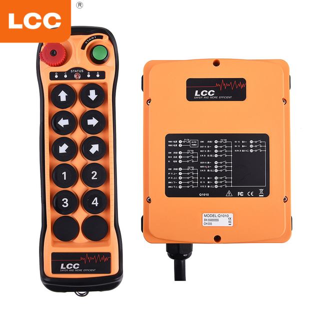 Q1010 Rádio Hidráulico Industrial Crane Controle Remoto e Receptor