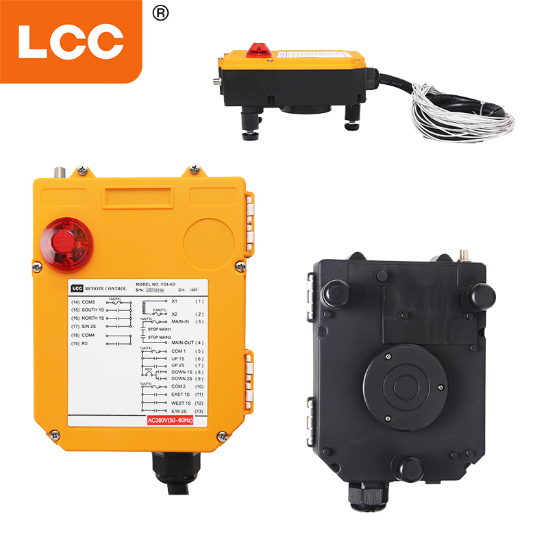 F24-6D Overhead Crane Wireless Radio Remote Control Transmissor Receptor
