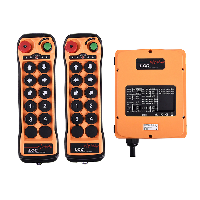 LCC Q1010 Universal Wireless Radio Auto 10 botões Button Velocidade Crane Controle remoto