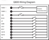 Q600 6 canais duráveis ​​guincho elétrico receptor sem fio