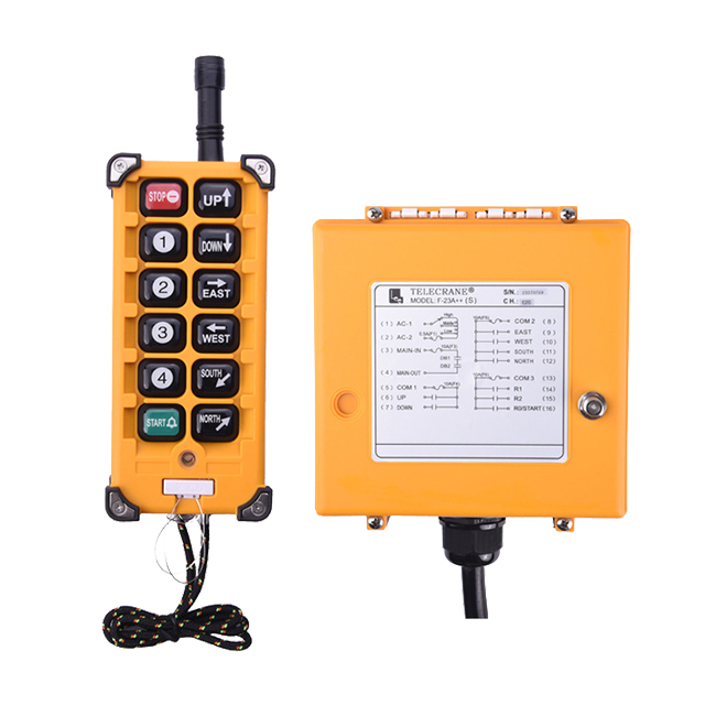 F23-A ++ Controle remoto sem fio de guincho de velocidade única para trator elétrico para talha