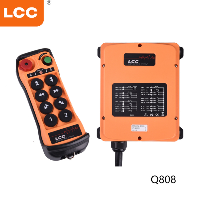 Q808 Novo Produto Telecontrole Industrial 433mhz Rf Controle Remoto Sem Fio para Guindaste