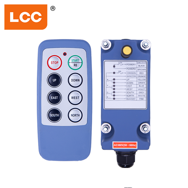 Controle remoto sem fio industrial LCC SAGA1-L8 para equipamentos hidráulicos de guindaste