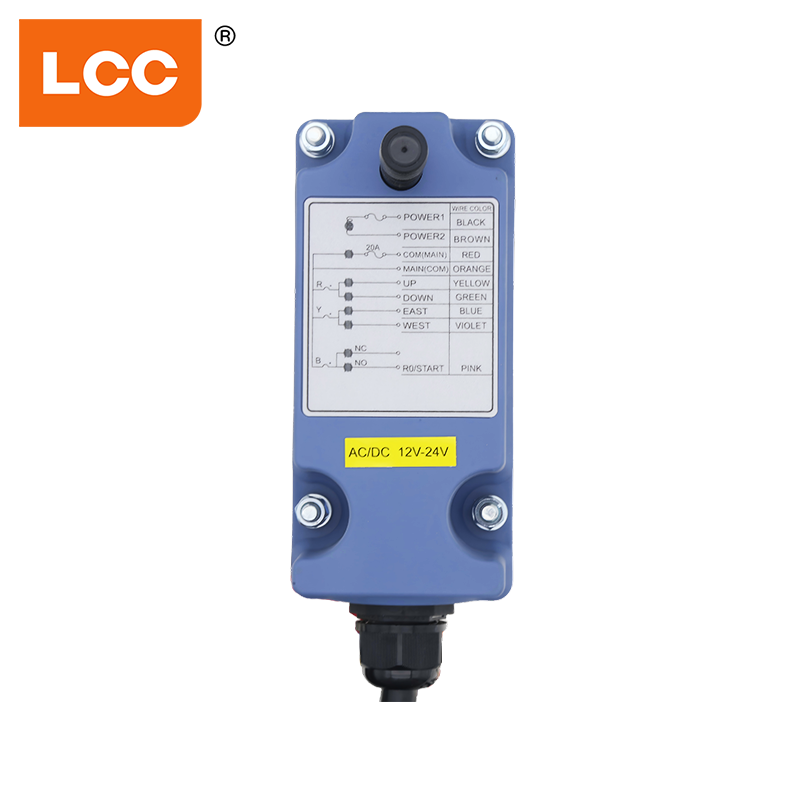 LCC SAGA1-L6 4 botões Singel Speed ​​Wireless Industrial Radio Remote Control System Controlador remoto robusto para guindaste de talha