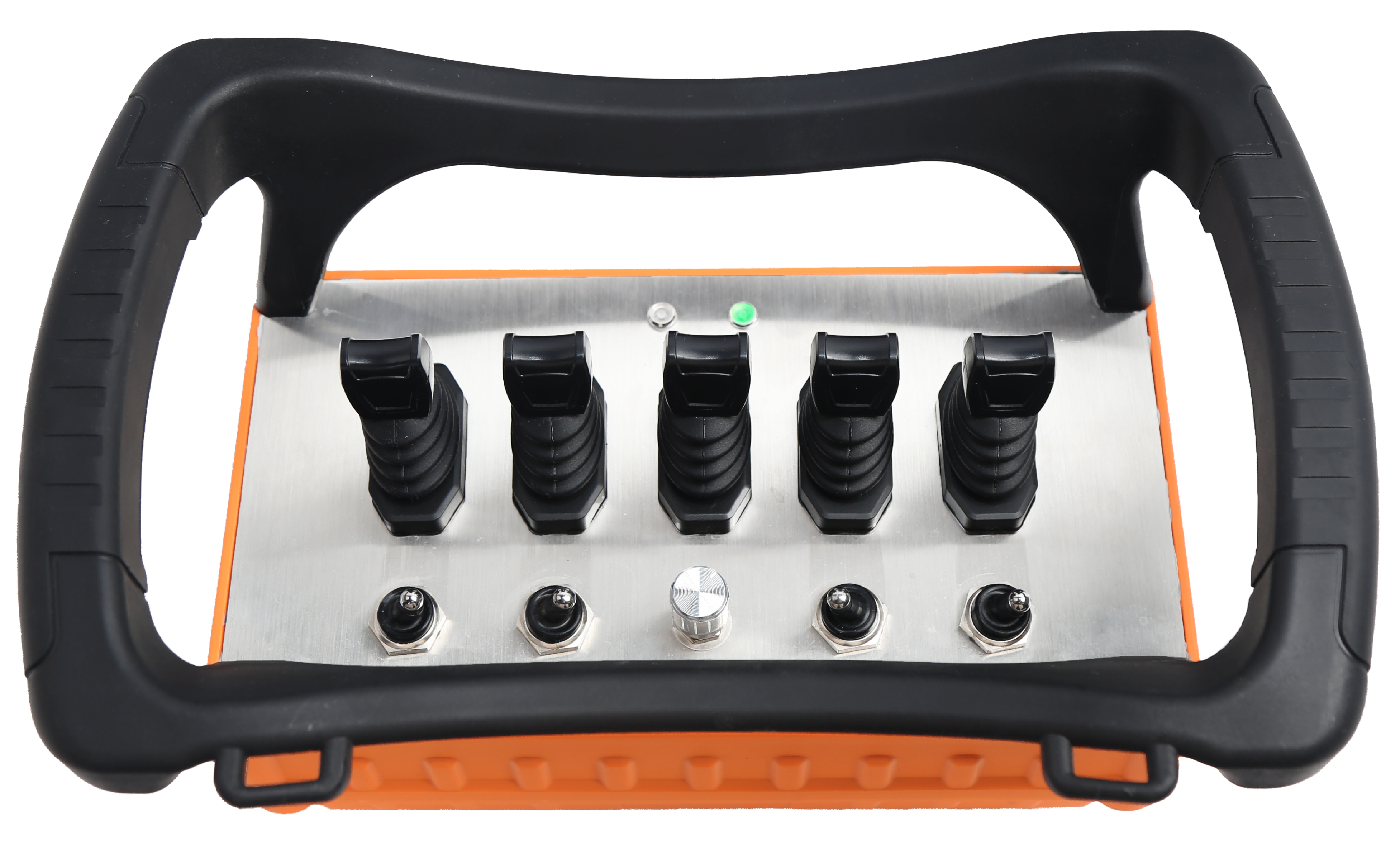 Controle remoto sem fio personalizado BT500 para guindastes montados em caminhão: possui joysticks proporcionais e controle analógico, suportando os modos manual e automático